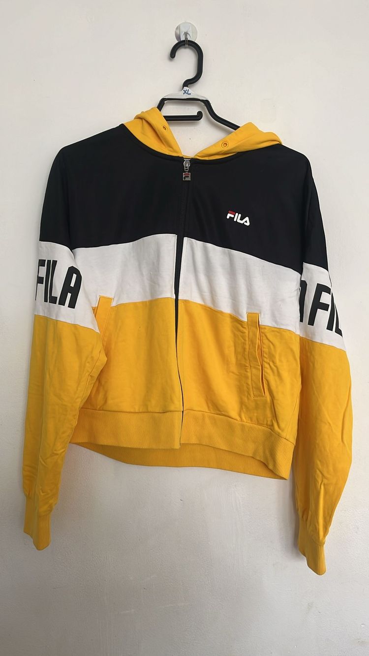 Fila Color Block Zip-Up Hoodie